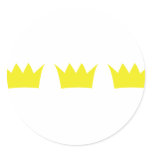 3 three king crowns stickers