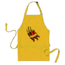 3 too many -pepper aprons