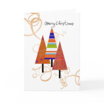 3 trees christmas card