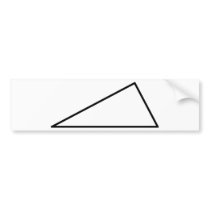 3 triangle bumper stickers