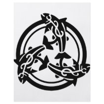 3 Tribal Dolphins flyers