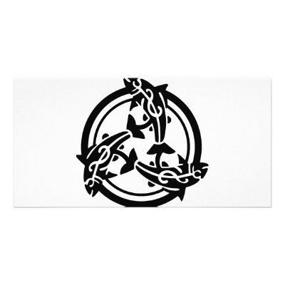 3 Tribal Dolphins Photo Cards by Mustang_Lady
