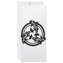 3 Tribal Dolphins rack cards