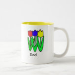 3 tulips, Dad Mug
