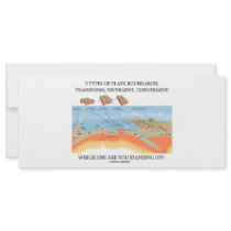 3 Types Of Plate Boundaries - Which Standing On? rack cards by wordsunwords 3 Types Of Plate Boundaries - Which Standing On? rack cards