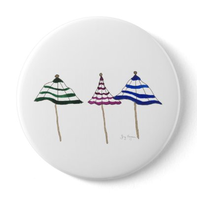 3 Umbrellas Button by ginyhogan