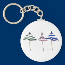 3 Umbrellas Keychain keychains