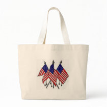 3 US Flags Tote Bag by chansen69 3 US Flags Tote Bag