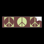 3 Wars - 3 Peace Signs. bumper stickers