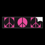 3 Wars - 3 Peace Signs. bumper stickers