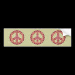 3 Wars - 3 Peace Signs. bumper stickers