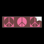 3 Wars - 3 Peace Signs. bumper stickers