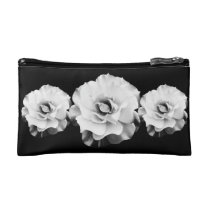 3 White Rose Make-Up Bag bagettes bags