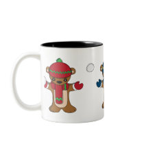 3 Winter Bears Mug mugs