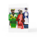3 Wise Men Cubist Christmas card