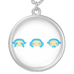3 Wise Monkeys Custom Necklace