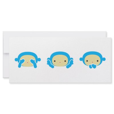 3 Wise Monkeys Custom Rack Cards by imaginarystory