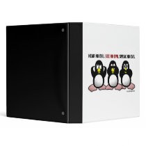 3 Wise Penguins Vinyl Binders