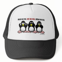 3 Wise Penguins Mesh Hat