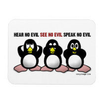 3 Wise Penguins Flexible Magnets