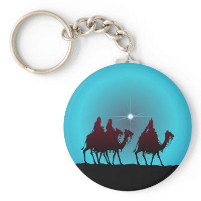 3 Wisemen & Star By Sharon Sharpe Keychains