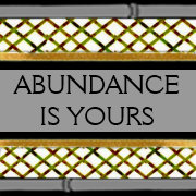 3 word quote-Abundance is yours-fridge magnet magnet