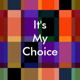 3 Word Quote It's My Choice Motivational Magnet magnet