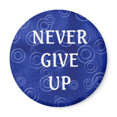 Never give up! A Three word quote to motivate and inspire you! Never give up! A Three word quote to motivate and inspire you!