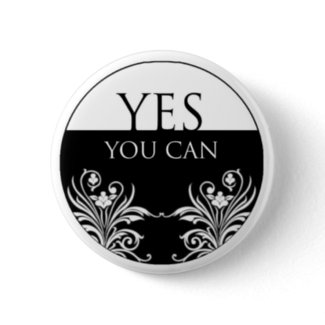 3 word quote-Yes You Can Button button