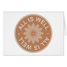 3 Word Quotes ~All Is Well ~Inspirational Cards