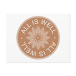3 Word Quotes ~All Is Well ~Inspirational Post Cards