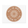 3 Word Quotes ~All Is Well ~Inspirational Post Cards