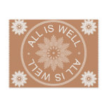 3 Word Quotes ~All Is Well ~Motivational Post Cards