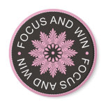 3 Word Quotes ~Focus And Win ~motivational Refrigerator Magnet