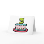 3 Year Old Birthday Cake Cards