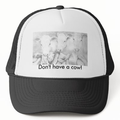 3cows, Don't have a cow! Hats by lucindaknowlton