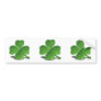 3D 4 Leaf Clover Bumper Sticker