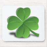 3D 4 Leaf Clover Mouse Pads