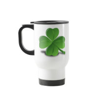 3D 4 Leaf Clover Coffee Mug