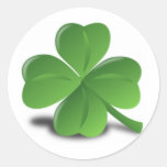 3D 4 Leaf Clover Stickers