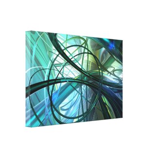 3D Abstract green