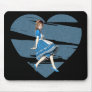 3D Alice & Blue Heart Mouse Pads