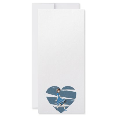 3D Alice & Blue Heart Custom Rack Cards by MadHatters