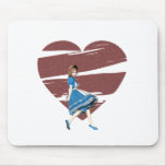 3D Alice & Red Heart Mousepads