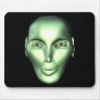 3D Alien Head Extraterrestrial Being Mousepad