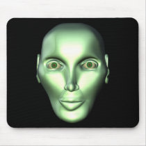 3D Alien Head Extraterrestrial Being Mousepad by modernjill 3D Alien Head Extraterrestrial Being Mousepad