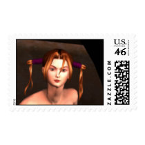 3D anime manga character Stamps