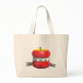 3d-apple-tape tote bags