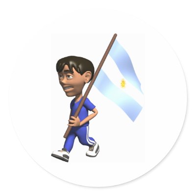 3D Argentina Stickers by teyes143