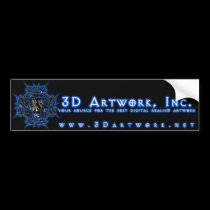 3D Artwork, Inc. bumper stickers